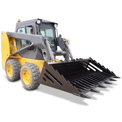 skeleton grapple bucket for skid steer|skid loader rock bucket attachment.